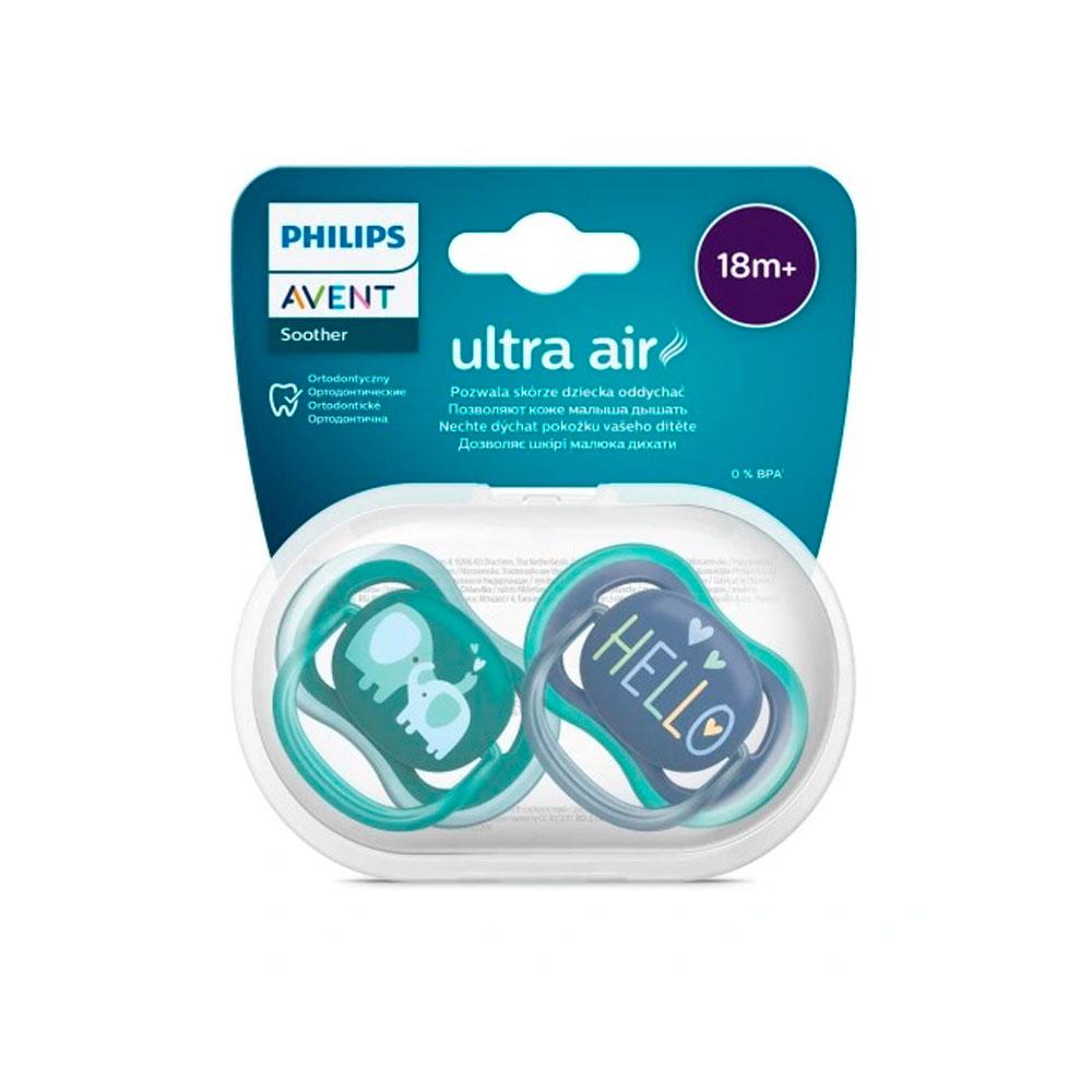 Пустышка Philips Avent ортодонтическая AIR Boy 18м+