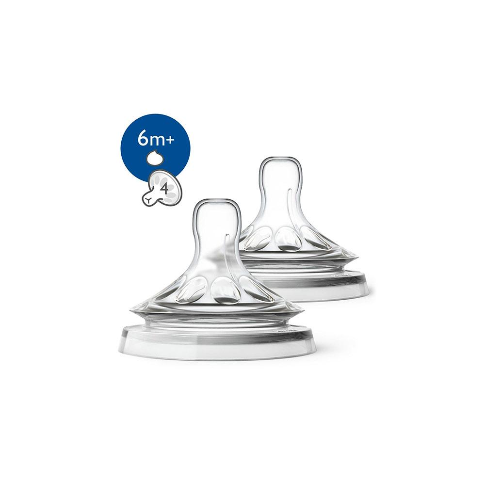 Соска Philips Avent Natural для густой пищи 6м+ 2 шт
