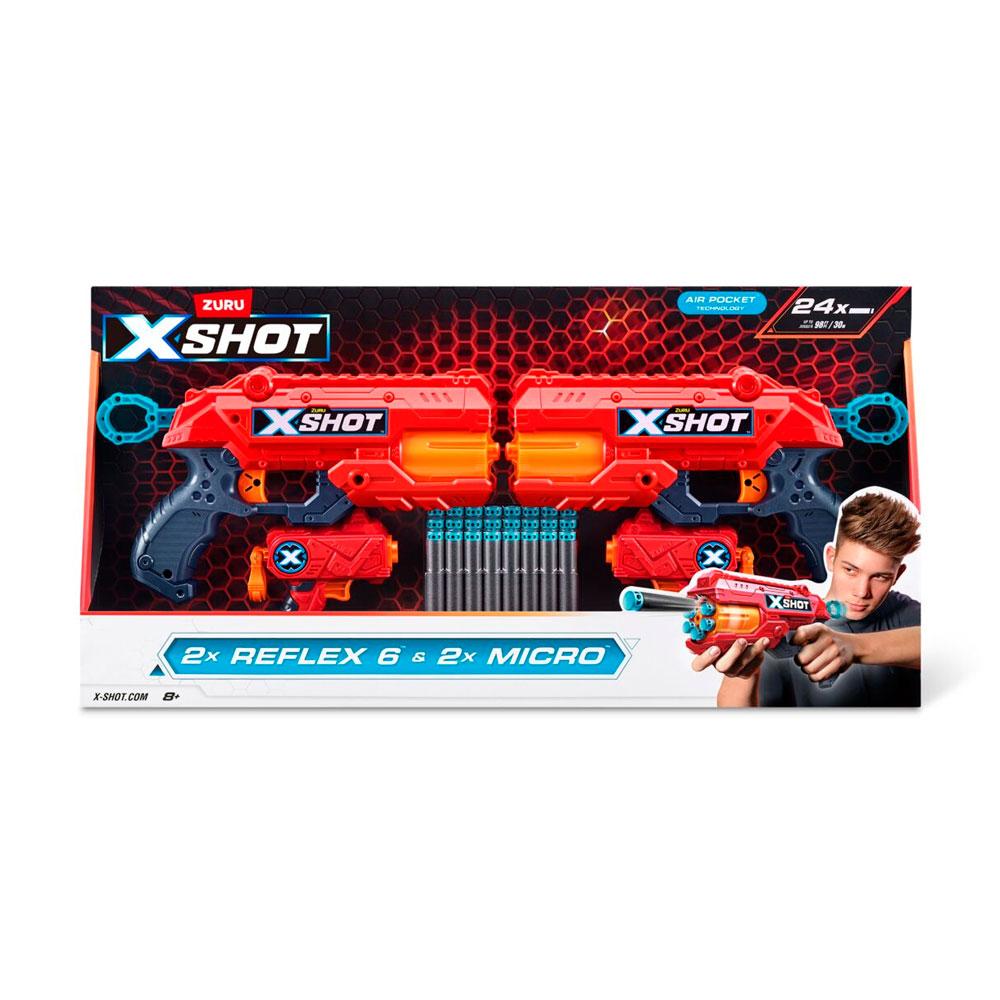 Бластер X-Shot Combo Pack Reflex 6 And Micro 24 дротиков