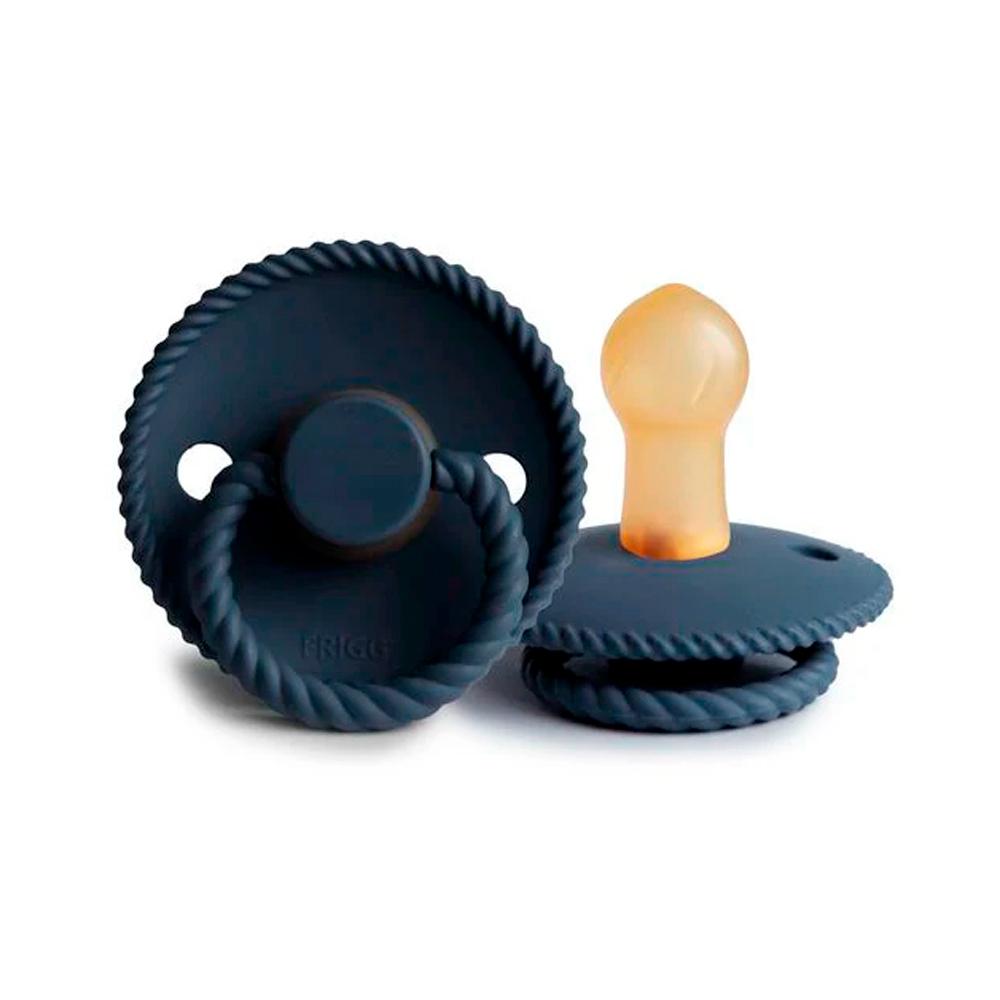 Пустышка FRIGG Rope Latex Dark Navy 6-18м