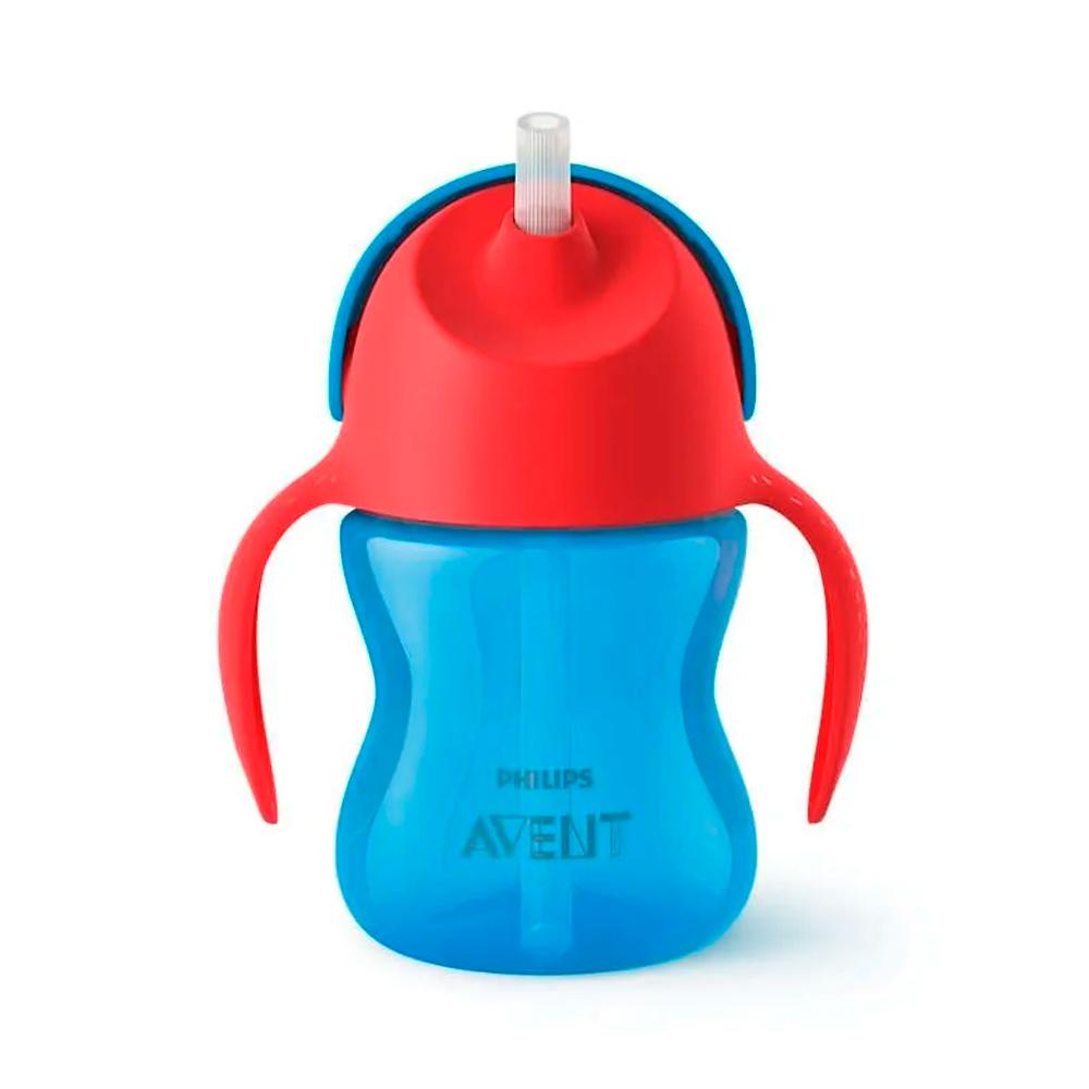 Поильник с трубочкой Philips Avent синий 9м+ 200 мл