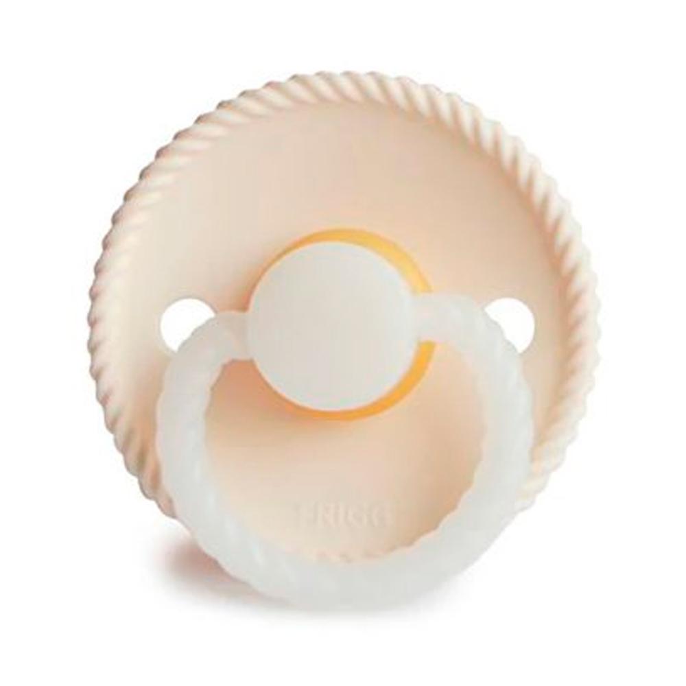 Пустышка FRIGG Rope Latex Cream Night 6-18м