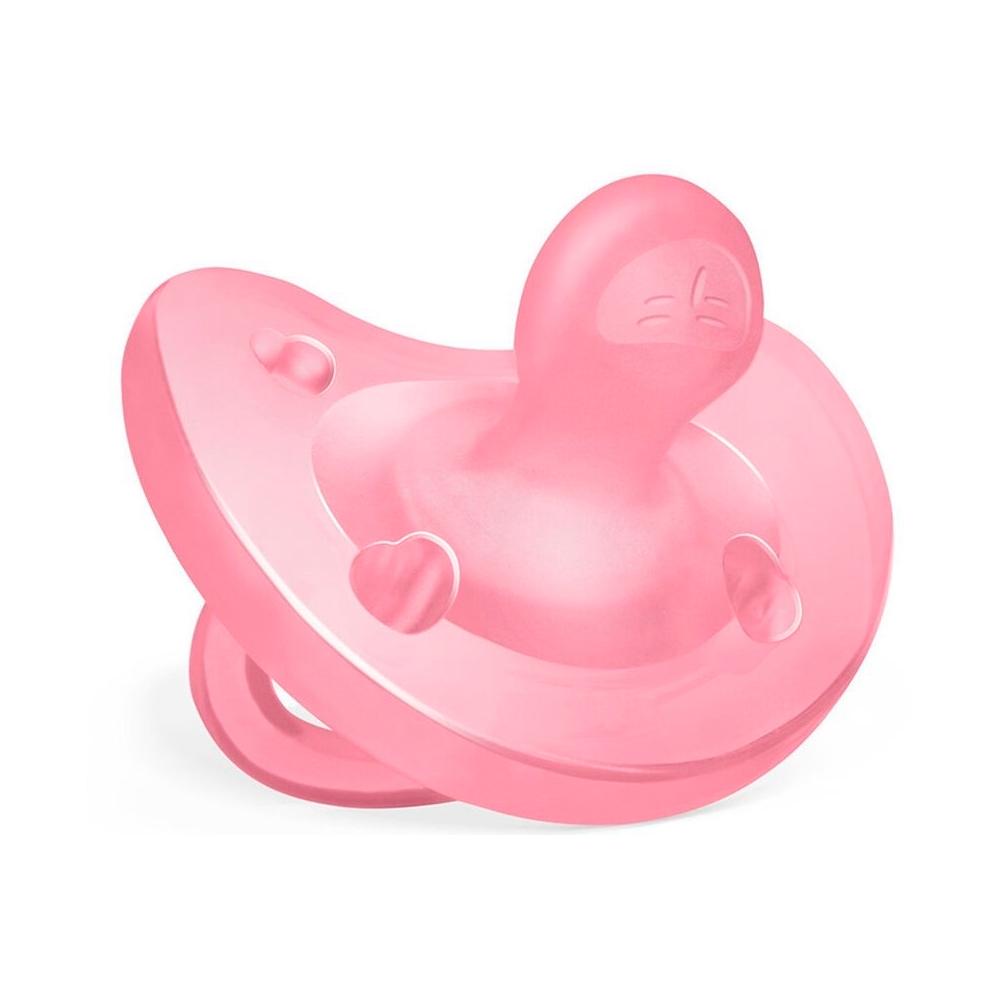 Пустышка Chicco Physio Soft розовая 6-16 м