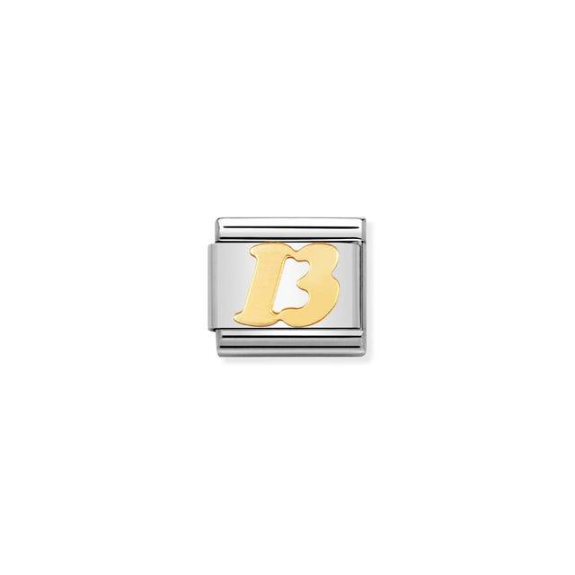 COMPOSABLE Classic GOOD LUCK in stainless steel with 18k gold (13)