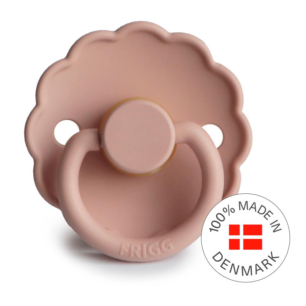 Круглая латексная пустышка FRIGG Daisy Blush 0-6 м