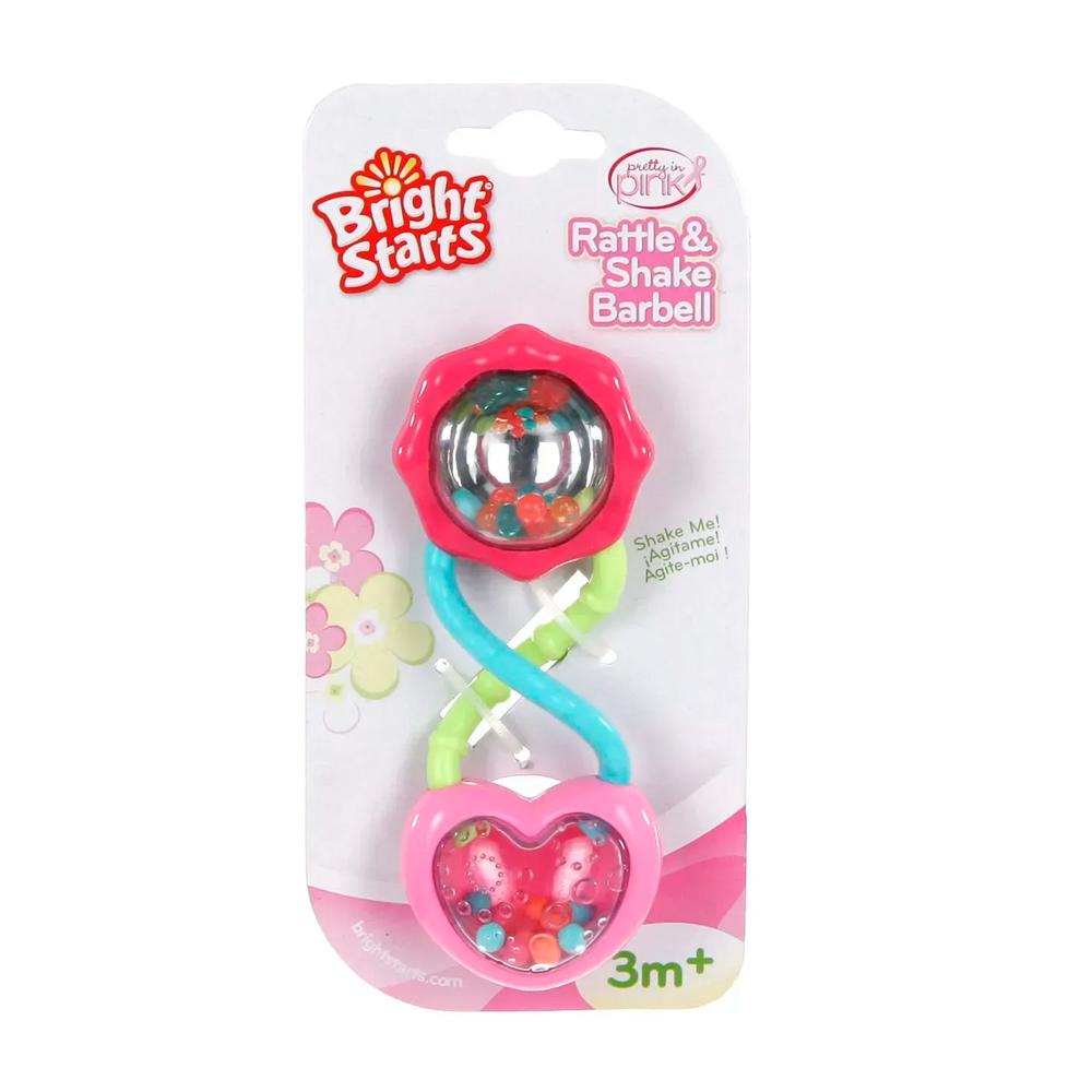 Погремушка Bright Starts Rattle'n'shake розовая