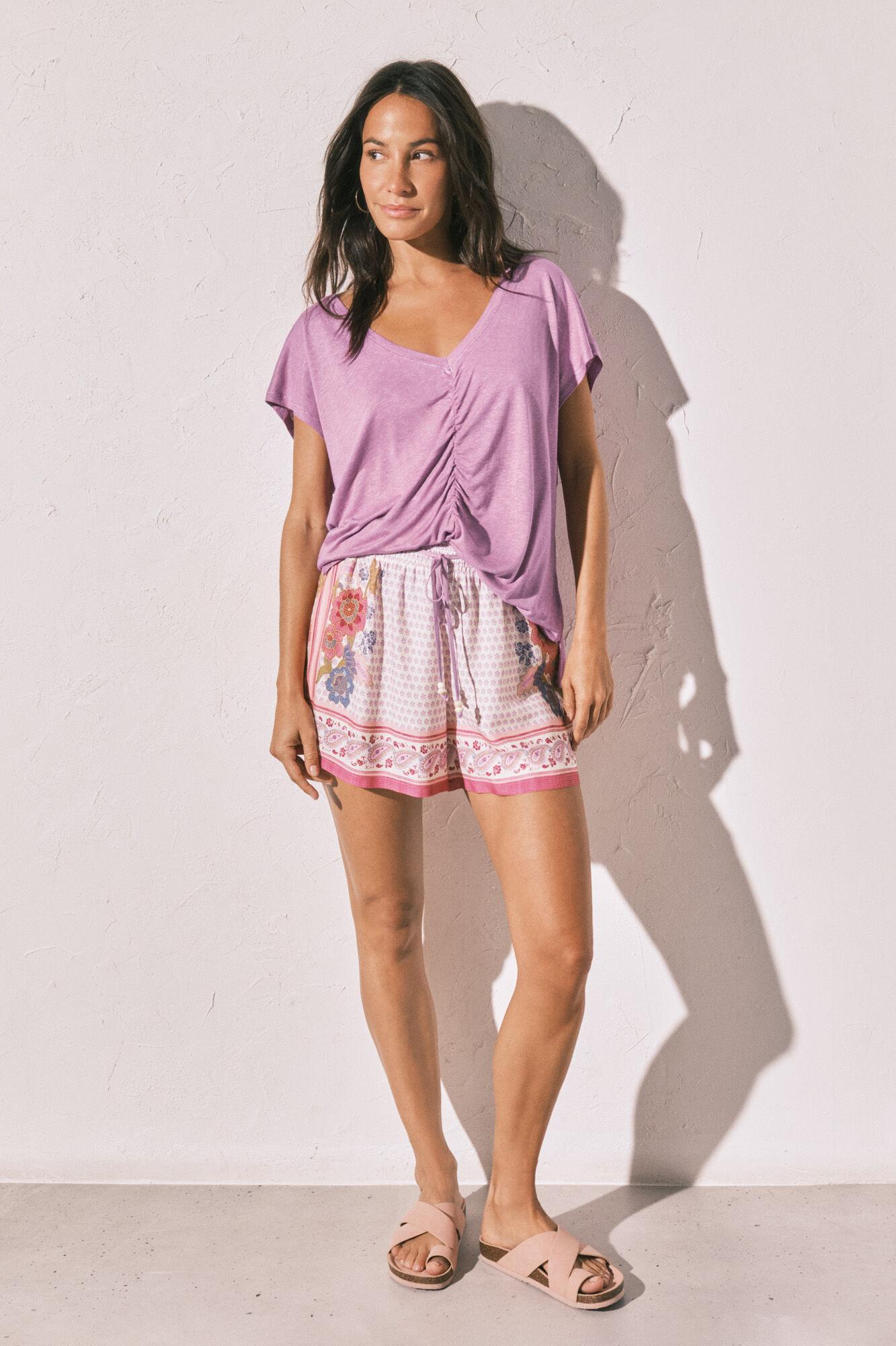 MMC SCRUNCH TOP PINK