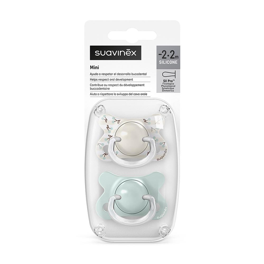 Пустышка Suavinex Birdies зеленая 2шт