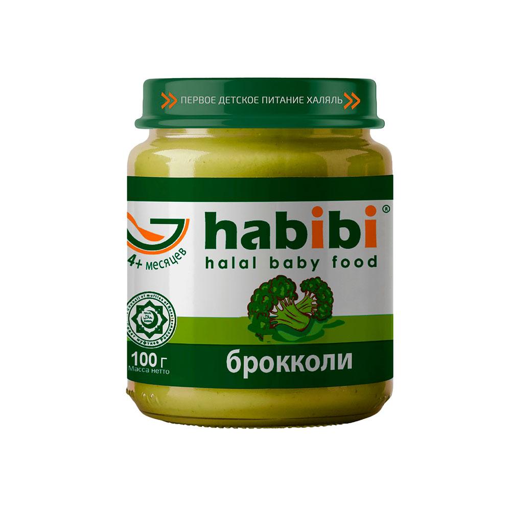 Пюре Habibi брокколи 4м+ 100 гр