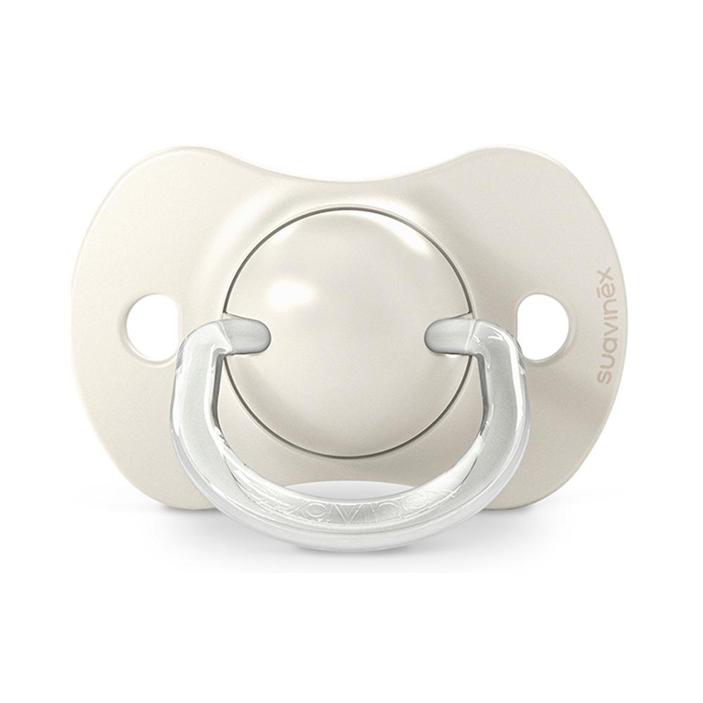 Пустышка Suavinex Birdies бежевая 6-18м 2шт