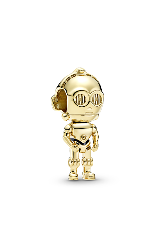 Шарм Star Wars C3PO PANDORA Shine с черной эмалью