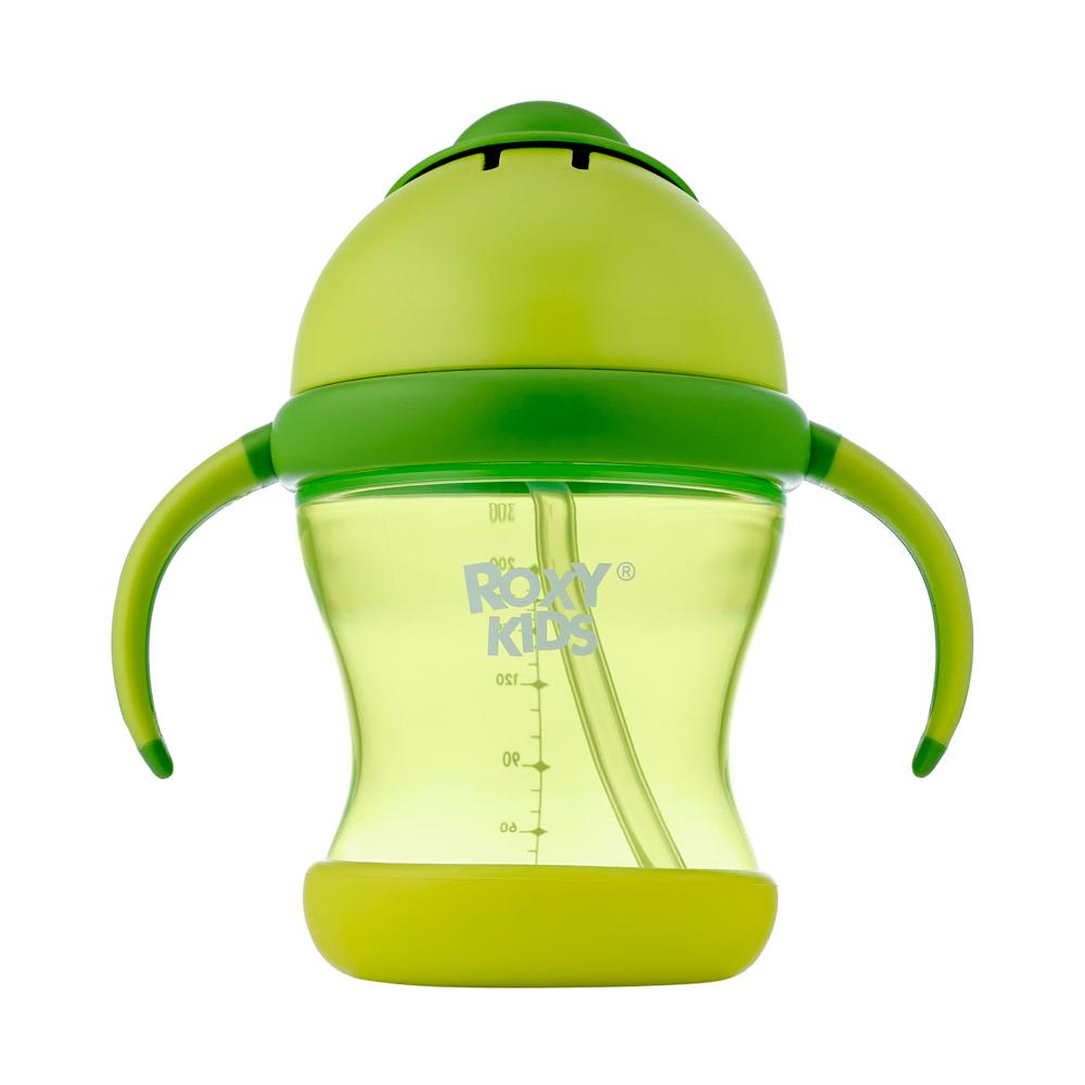 Поильник-непроливайка Roxy Kids с трубочкой цвет лайм Поильник-непроливайка Roxy Kids с трубочкой цвет лайм