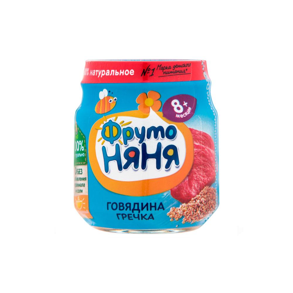 Пюре Фрутоняня говядина гречка 8м+ 100 гр