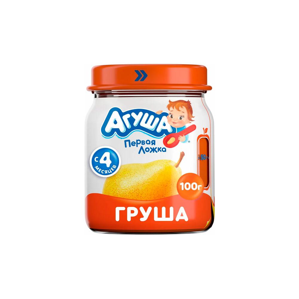 Пюре Агуша груша 4м+ 100 гр