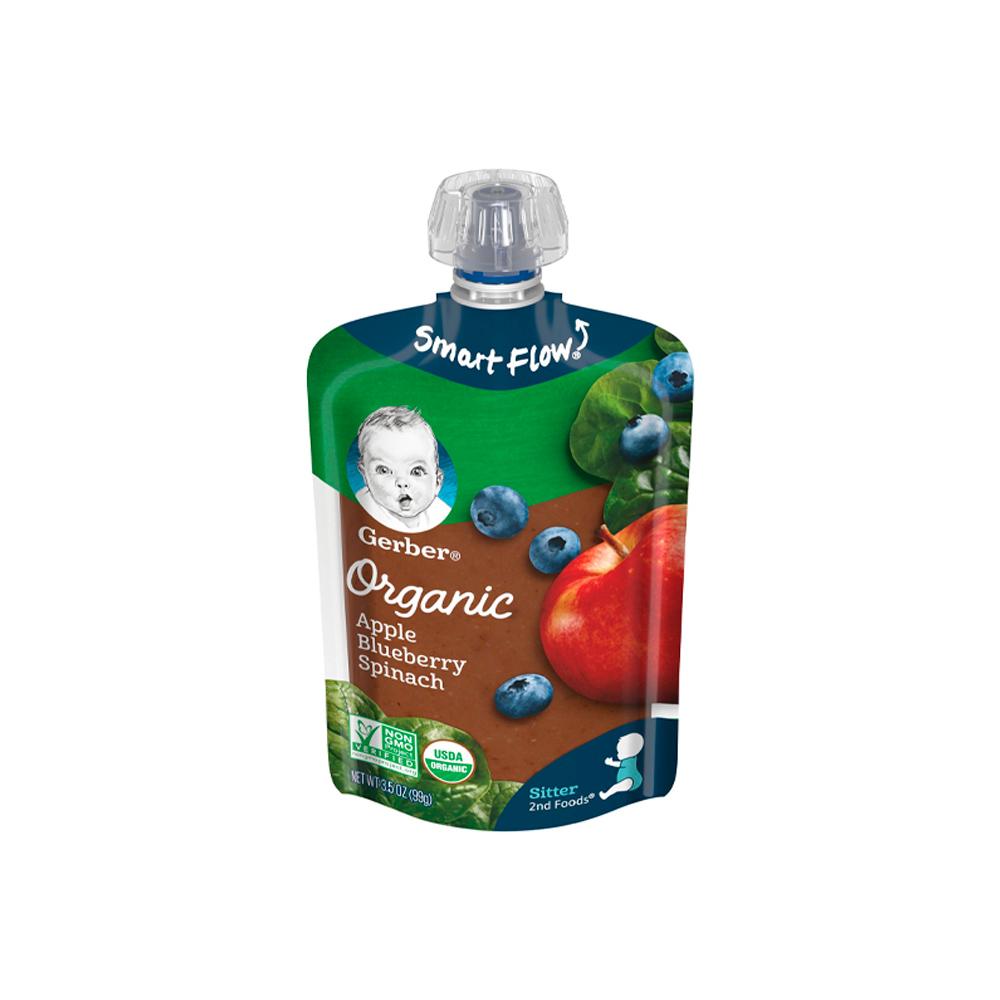 Пюре Gerber яблоко черника 6м+ 99 гр