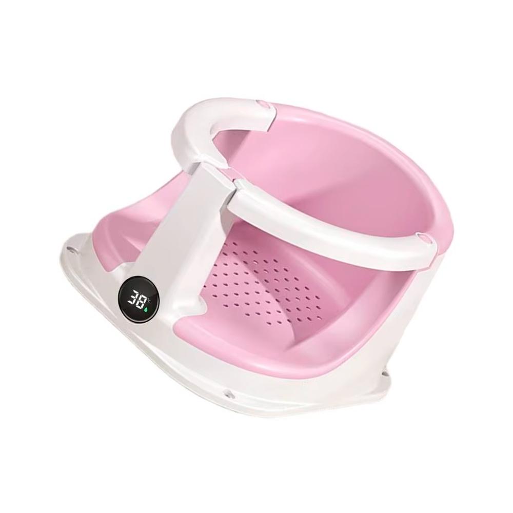 Сиденье для ванны с термометром розовое Babycomfort