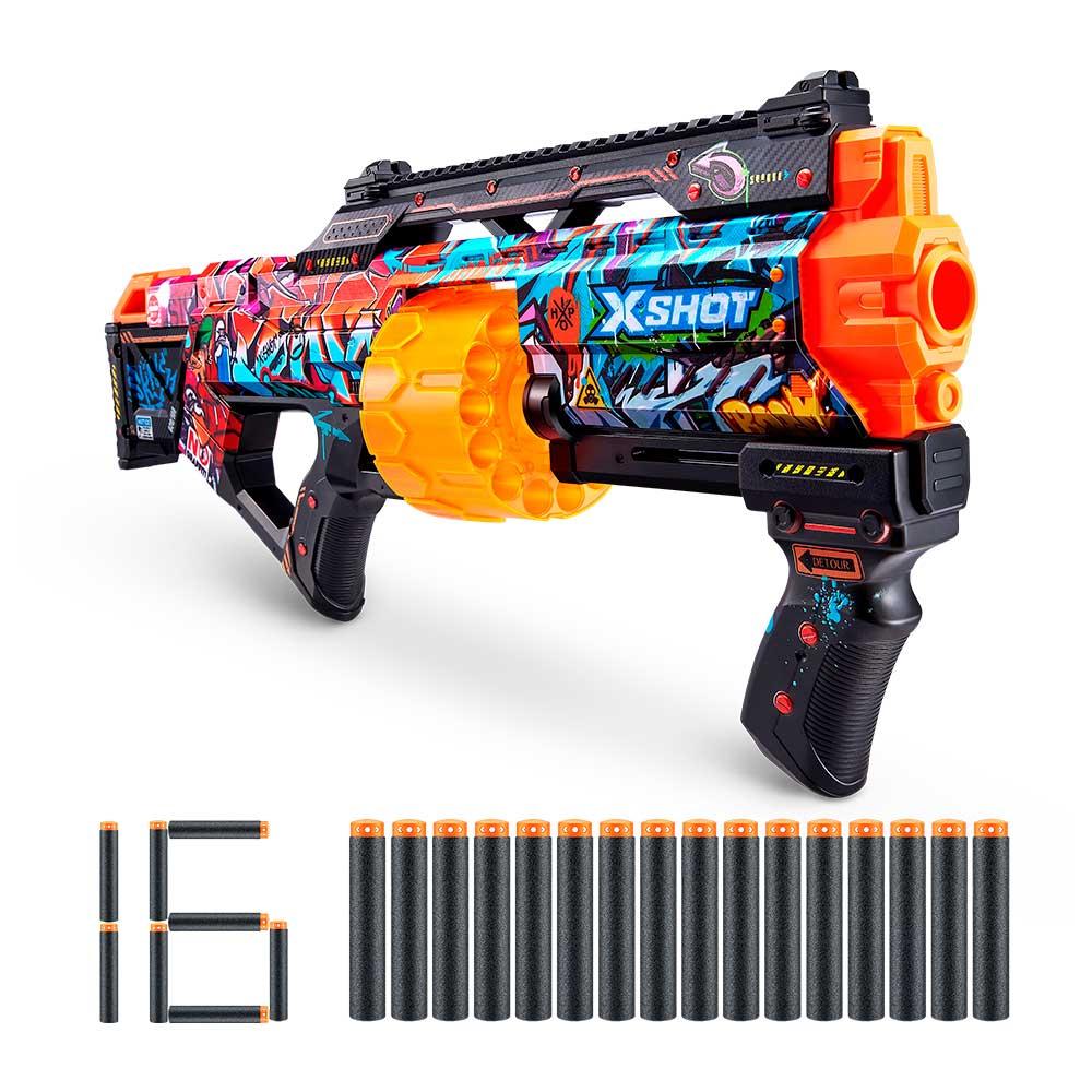 Бластер X-Shot Skins Last Stand Dart Graffiti 16 дротиков