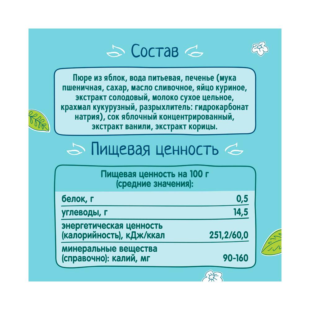 Пюре ФрутоНяня Шарлотка 6м+ 90 гр