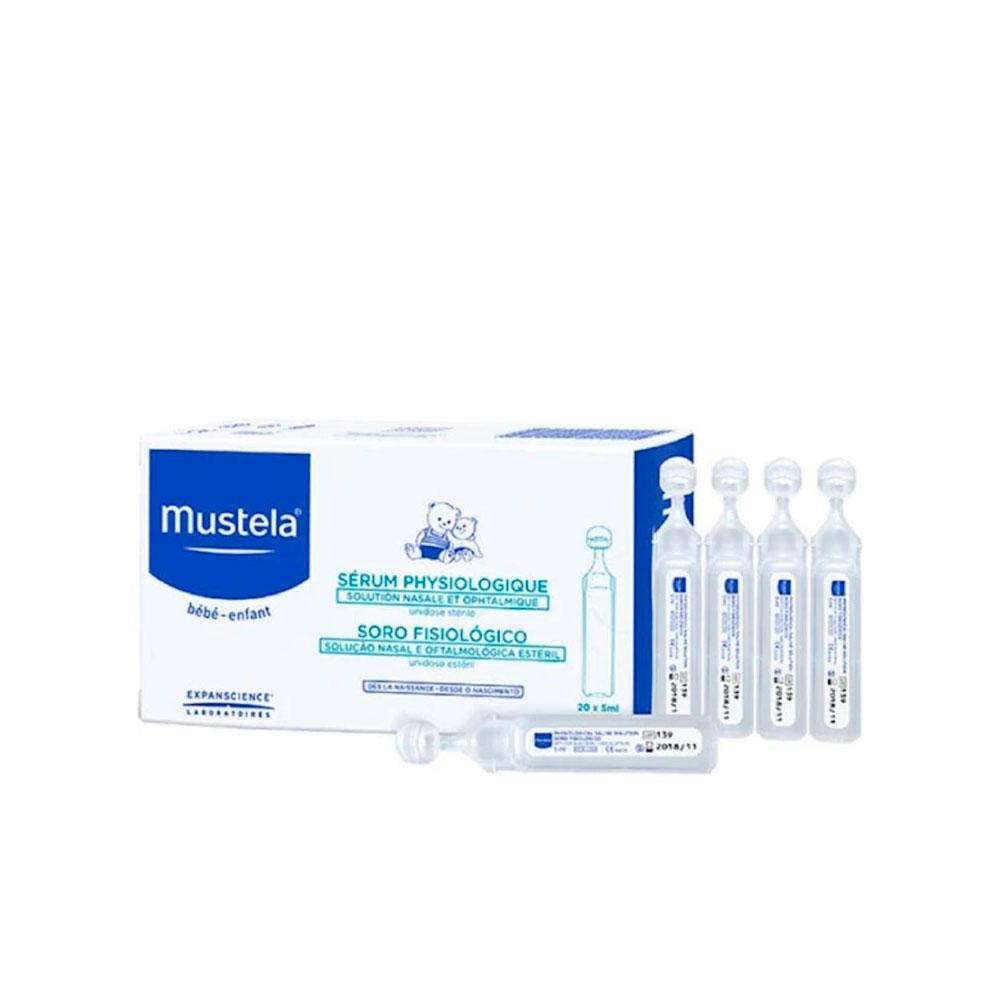 Раствор Mustela Физиологический назальный солевой 20 шт по 5 мл