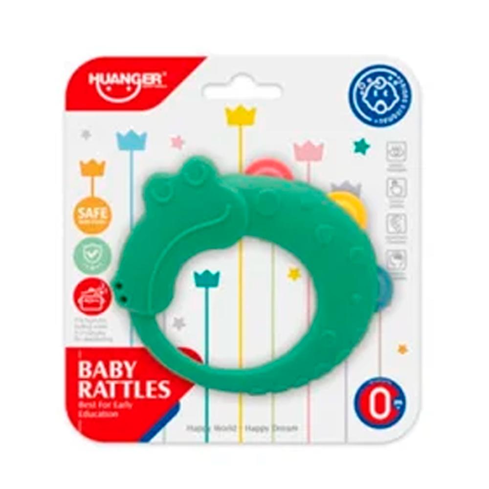 Погремушка-прорезыватель в виде крокодила Huanger HE0102