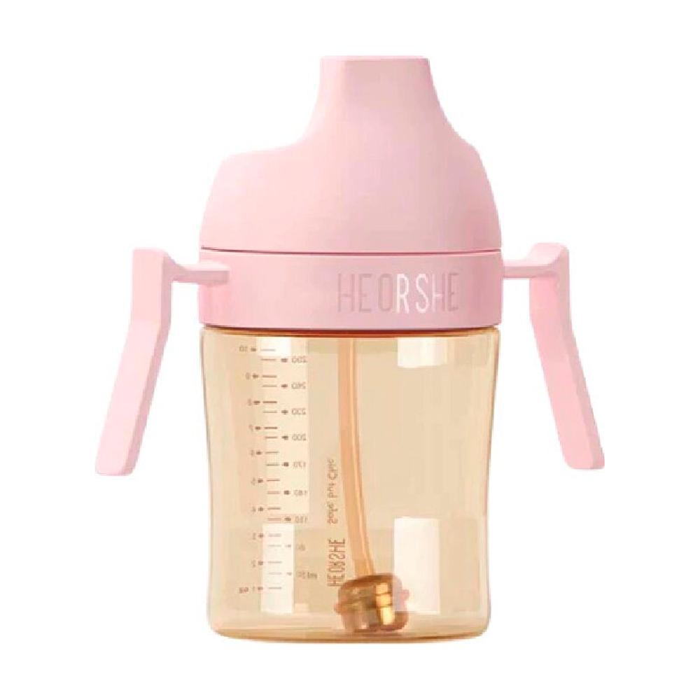Поильник детский с ручками HEORSHE розовый 9м+ 300мл Поильник детский с ручками HEORSHE розовый 9м+ 300мл