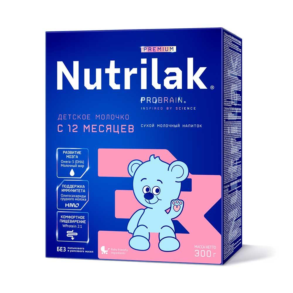 Сухая молочная смесь Nutrilak Premium 3 12м+ 300 гр