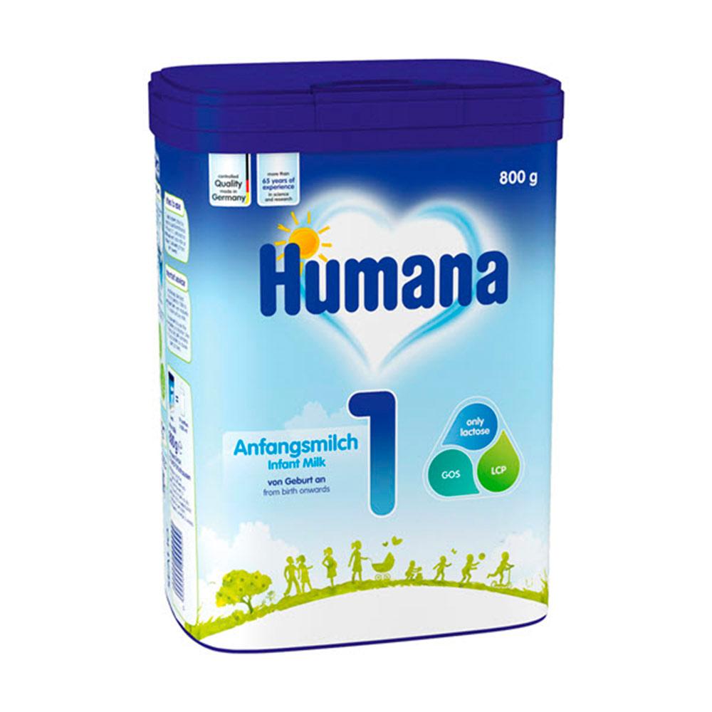 Сухая молочная смесь Humana 1 0м+  800 гр