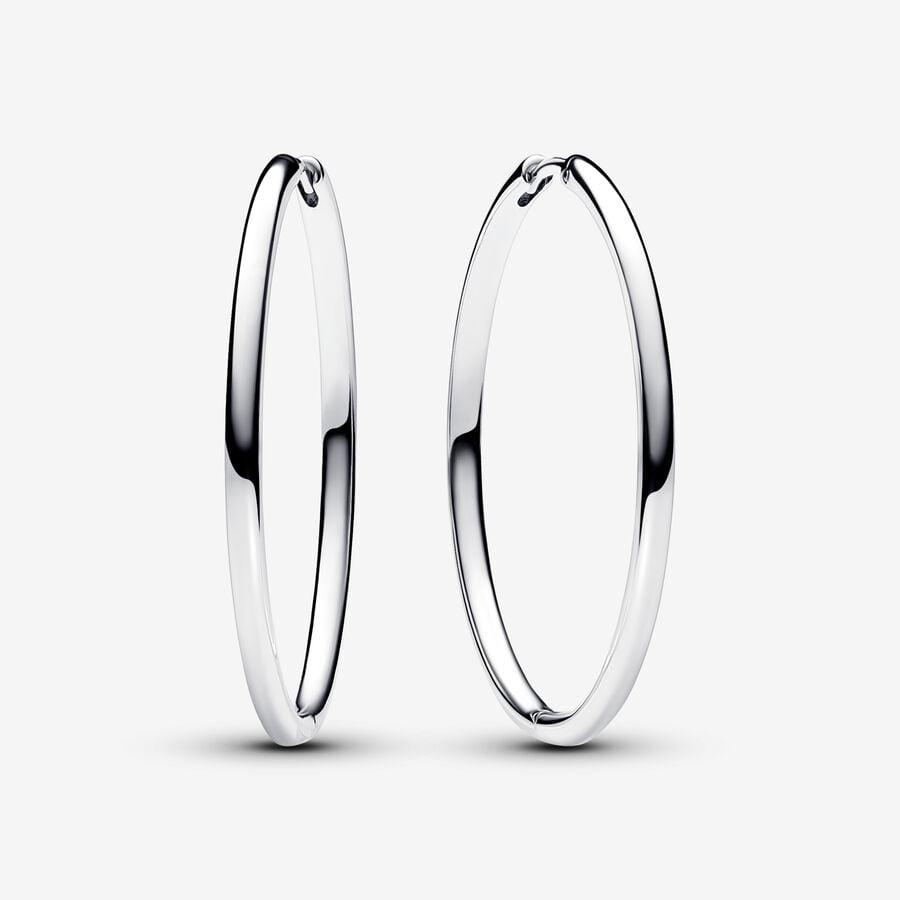 Серьги-кольца из стерлингового серебра