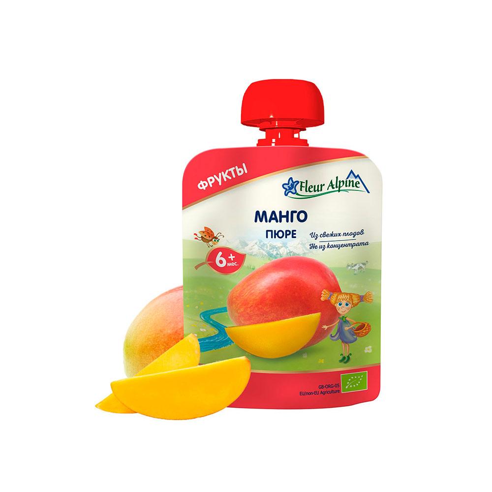 Пюре Fleur Alpine из манго 6м+ 90 гр