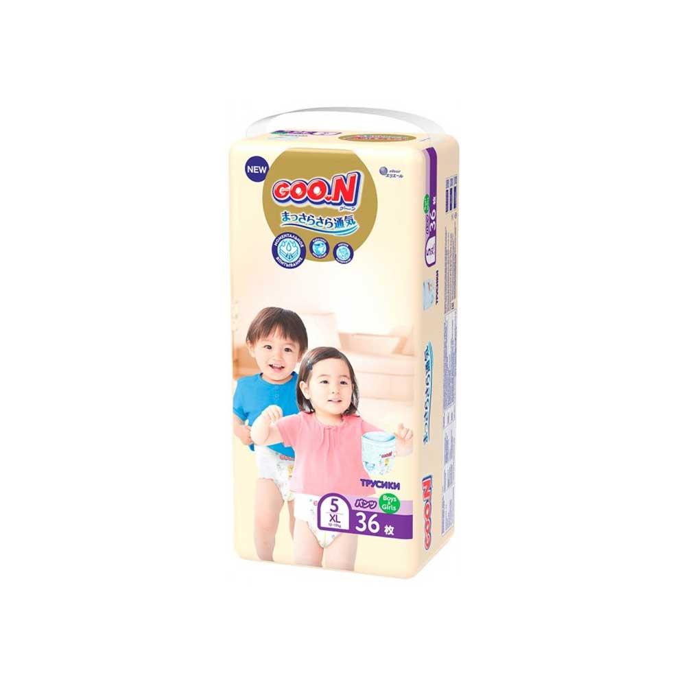 Трусики-подгузники GOO.N Premium Soft размер XL 12-17 кг 36 шт