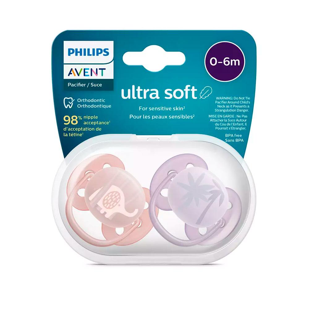 Пустышка Philips Avent Ultra Soft 6-18м+ 2 шт