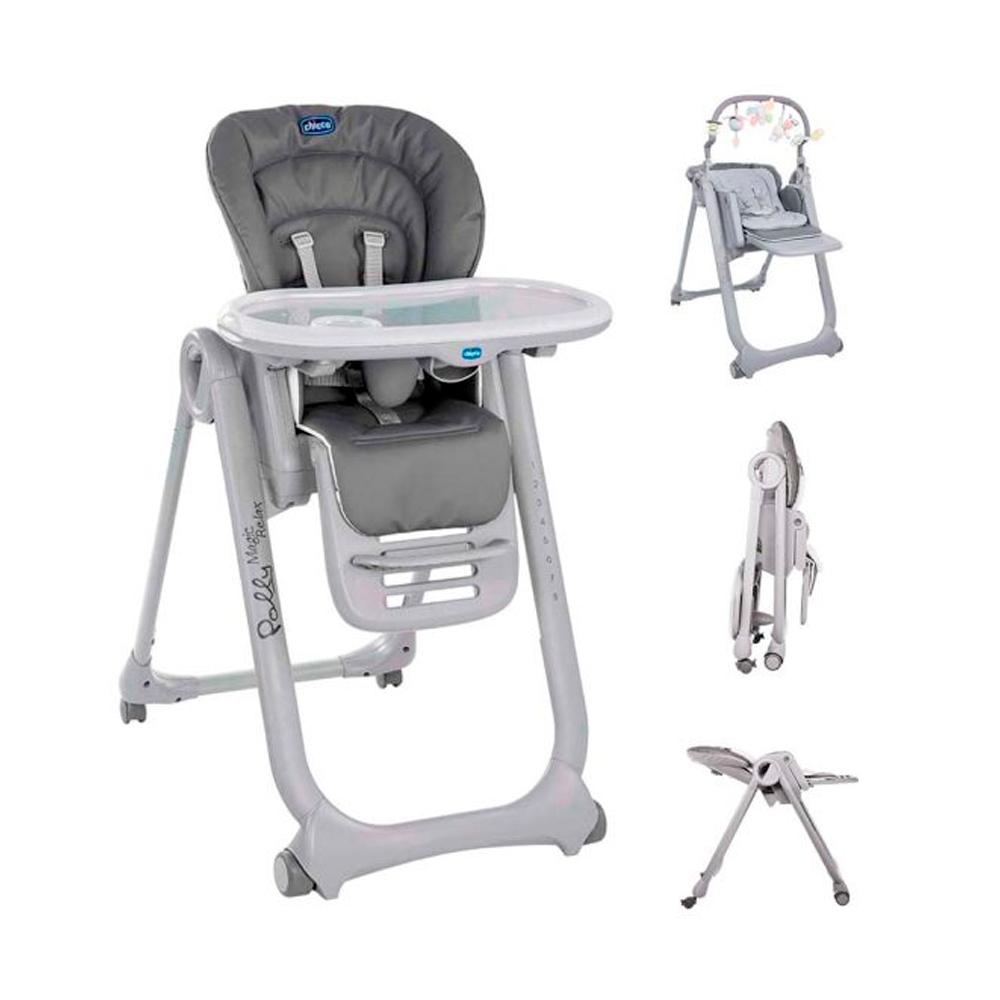 Стульчик для кормления Chicco Polly Magic Relax Graphite Стульчик для кормления Chicco Polly Magic Relax Graphite