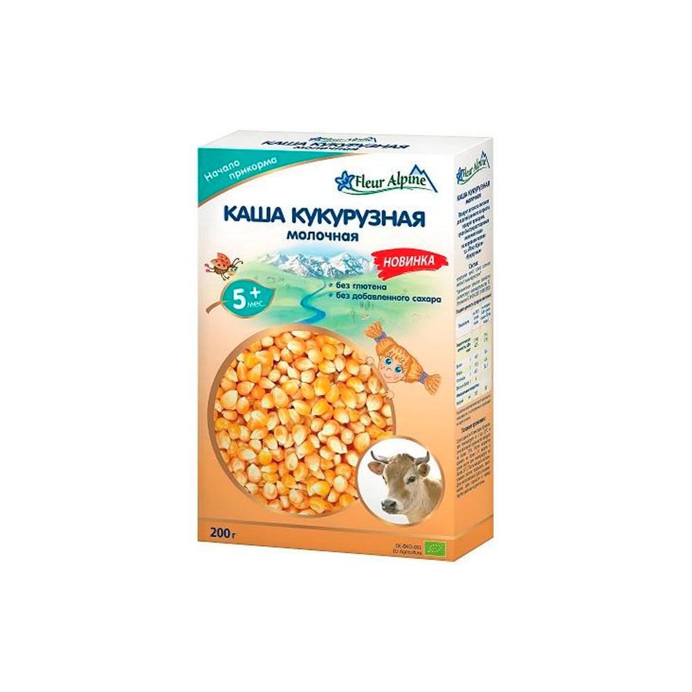 Каша Fleur Alpine молочная кукурузная 5м+ 200 гр