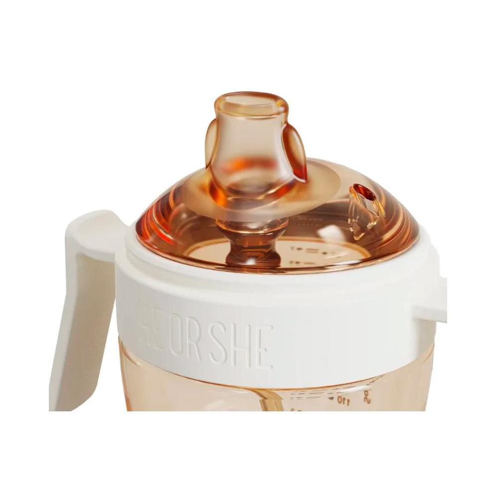 Поильник детский с ручками HEORSHE белый 9м+ 300мл Поильник детский с ручками HEORSHE белый 9м+ 300мл