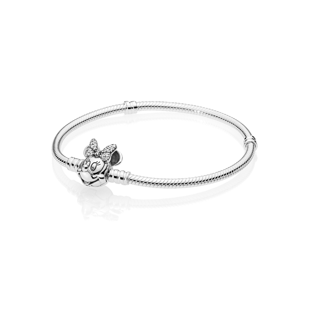 Disney Minnie silver bracelet with clear cubic zirconia Disney Minnie silver bracelet with clear cubic zirconia