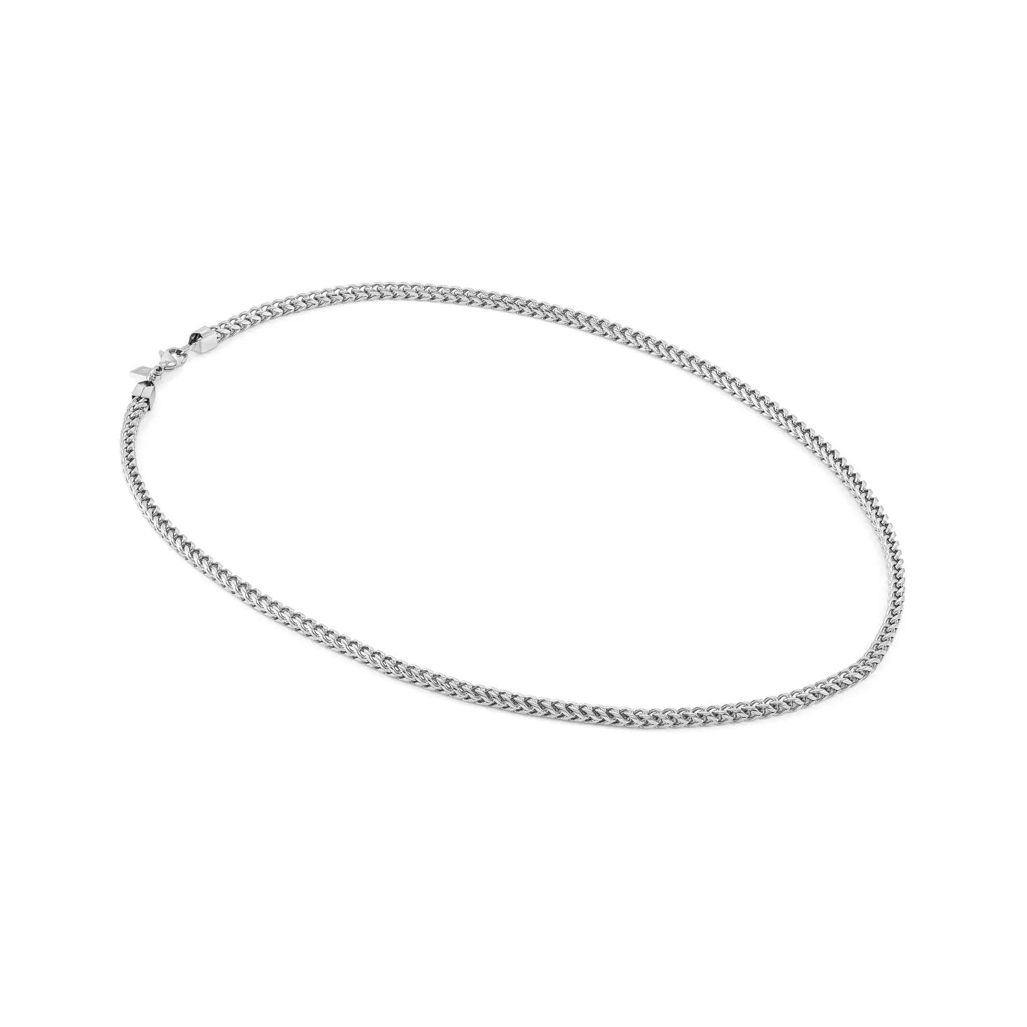 B-YOND steel necklace (SMALL CURB) (Steel)