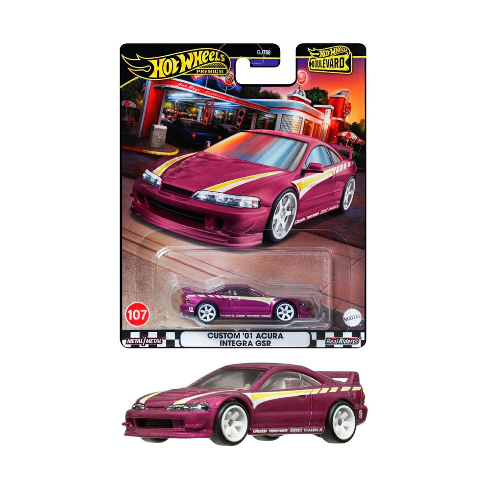 Машинка Hot Wheels Premium Boulevard Custom 01 Acura Integra