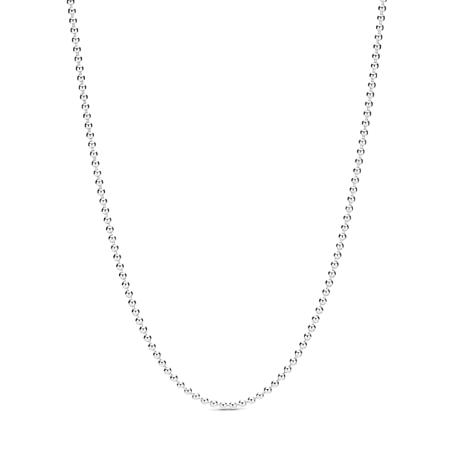 Серебряное колье из бисера
