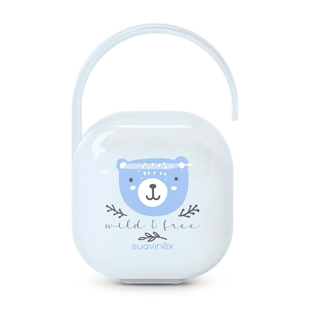 Футляр для пустышки Suavinex Wild голубой Футляр для пустышки Suavinex Wild голубой