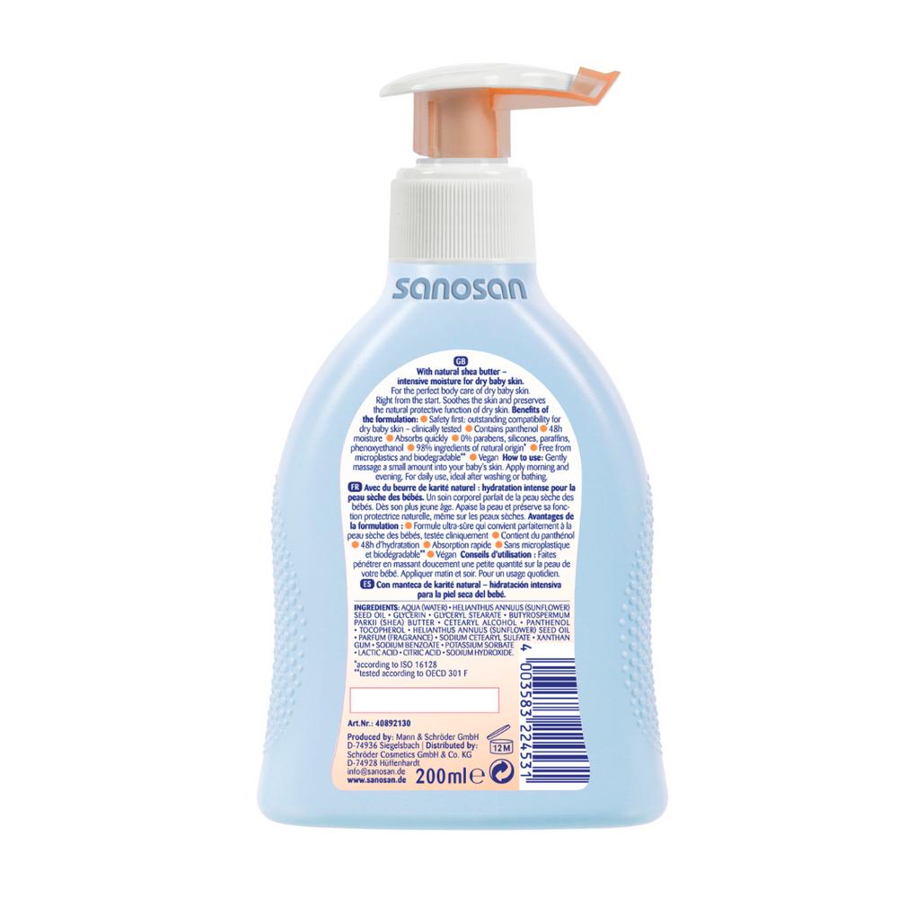 Лосьон Sanosan Baby питательный 0м+ 200 мл Лосьон Sanosan Baby питательный 0м+ 200 мл