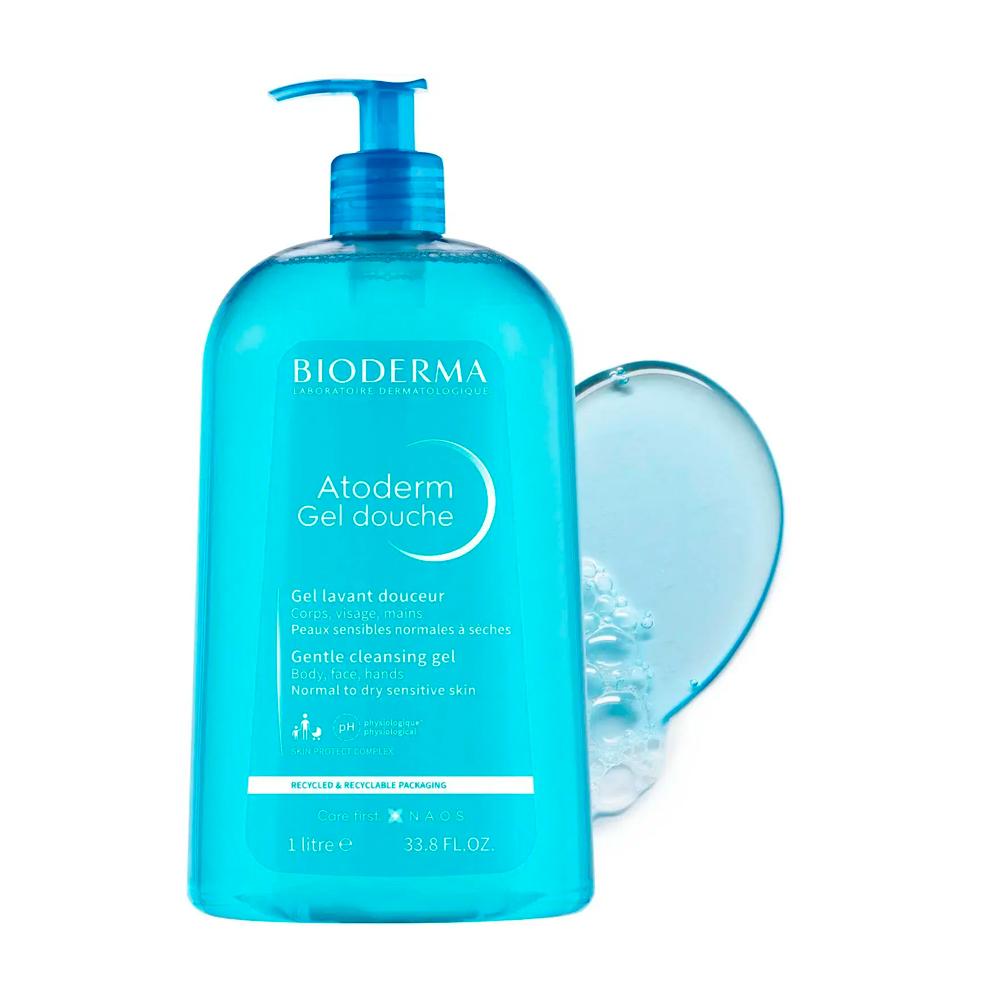 Гель для душа Биодерма Атодерм (Bioderma Atoderm) очищающий, 1л Гель для душа Биодерма Атодерм (Bioderma Atoderm) очищающий, 1л