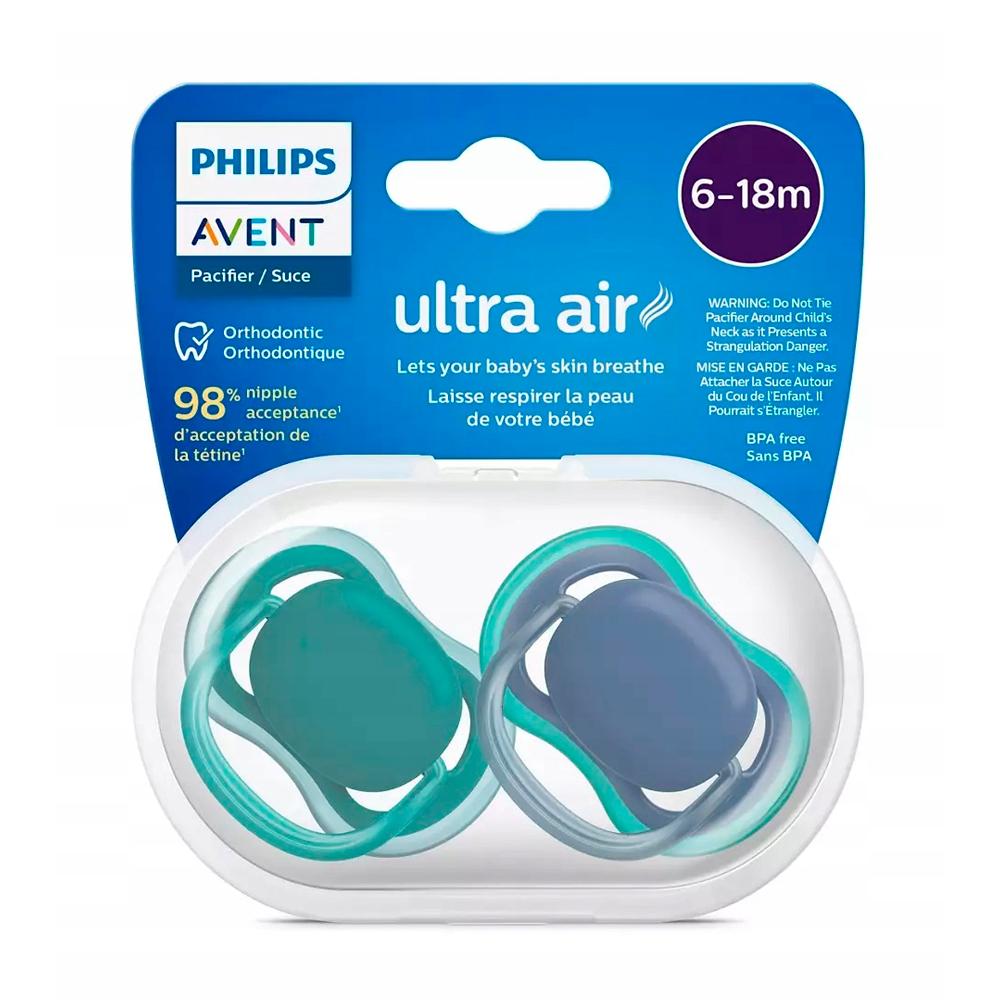 Набор пустышек Philips AVENT Ultra air ортодонтические SCF085/31 6м+ 2 шт