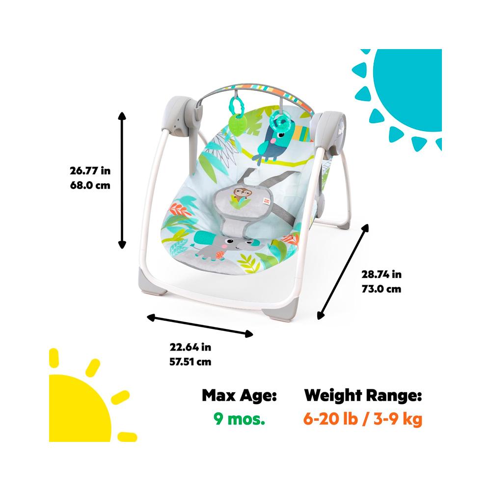 Качели Bright Starts Rainforest vibes
