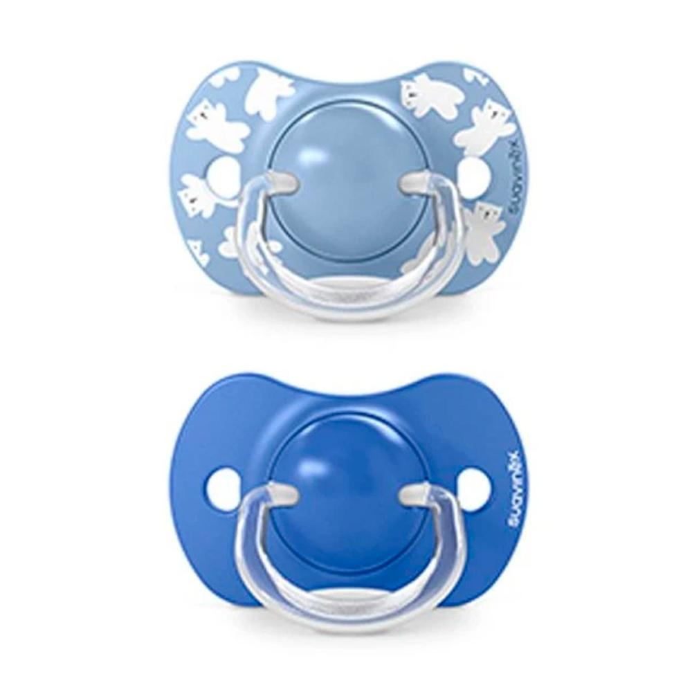 Пустышка Suavinex Wild голубая 6-18м 2шт Пустышка Suavinex Wild голубая 6-18м 2шт