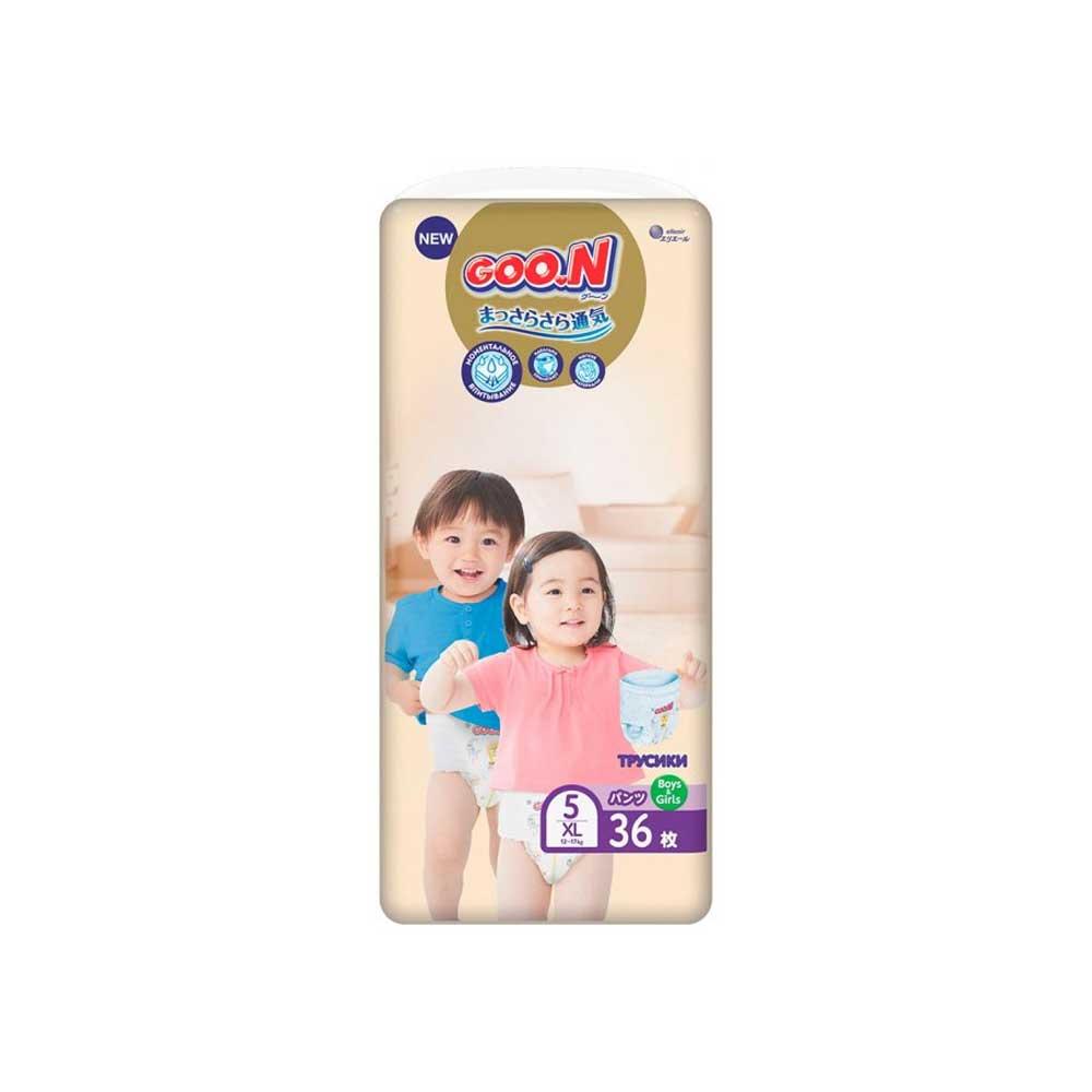 Трусики-подгузники GOO.N Premium Soft размер XL 12-17 кг 36 шт
