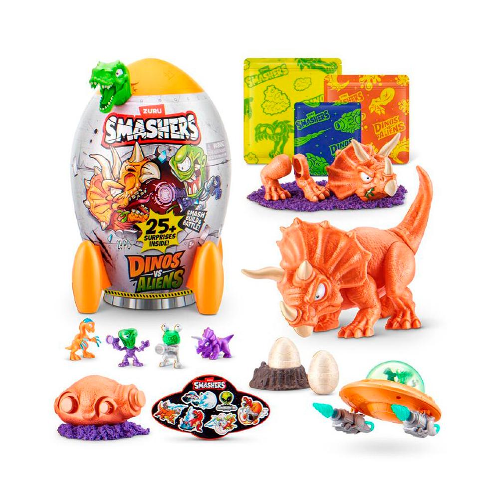 Фигурка-сюрприз Smashers Dinos VS Aliens Rocket