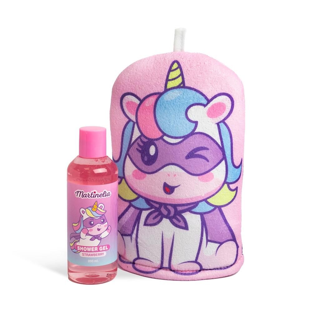 Набор для ванны с варежкой-мочалкой Martinelia Little unicorn