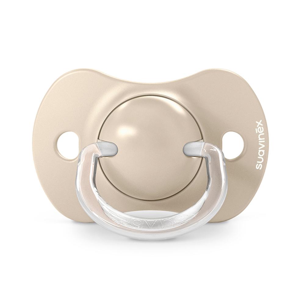 Пустышка Suavinex Birdies бежевая 18м+ 2шт Пустышка Suavinex Birdies бежевая 18м+ 2шт