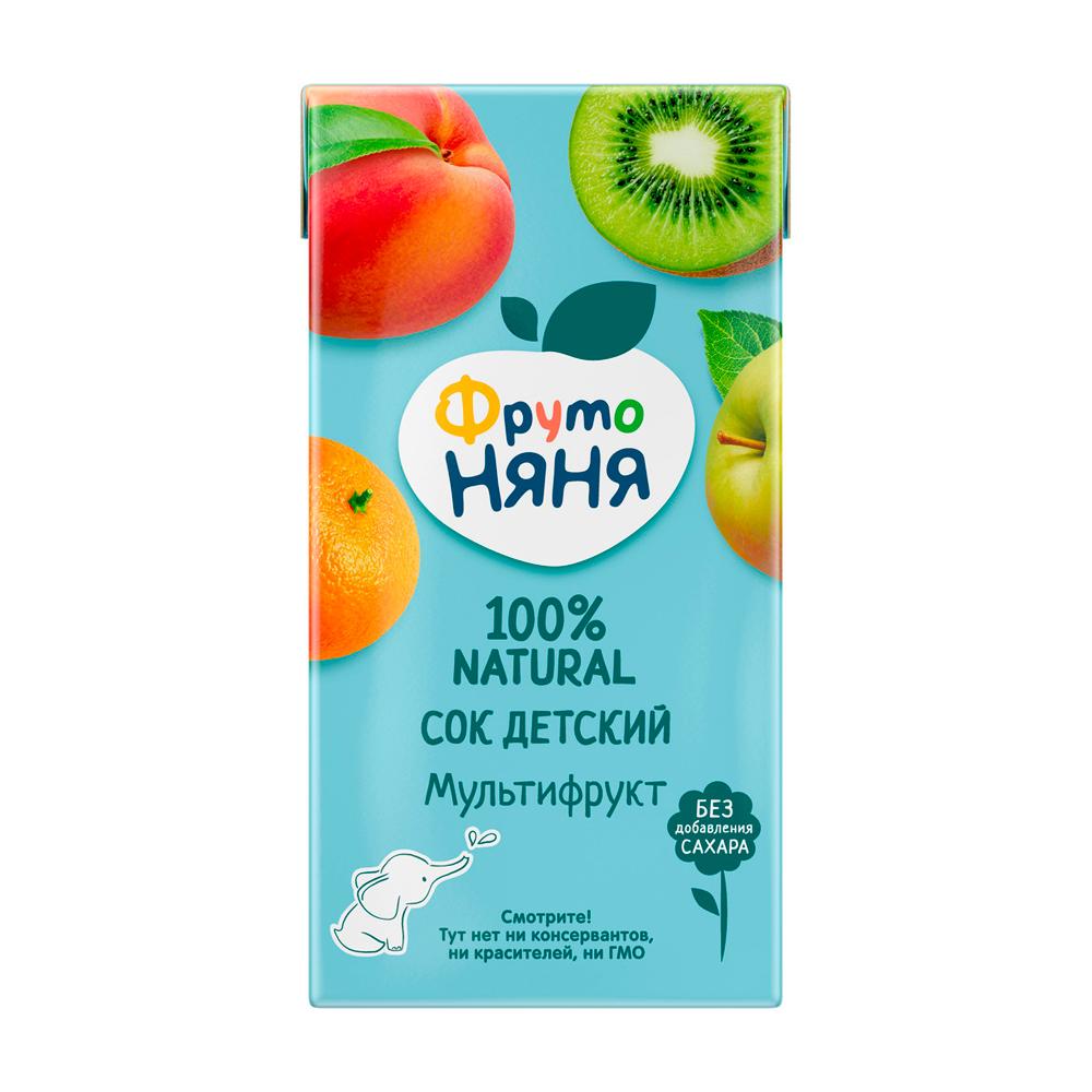 Сок ФрутоНяня мультифруктовый 5м+ 500 мл