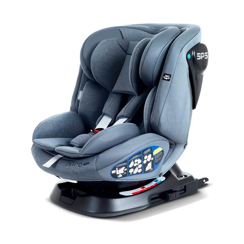 Автокресло Rant Nitro new isofix Isofix 0+/1/2/3 (0-36 кг) серый